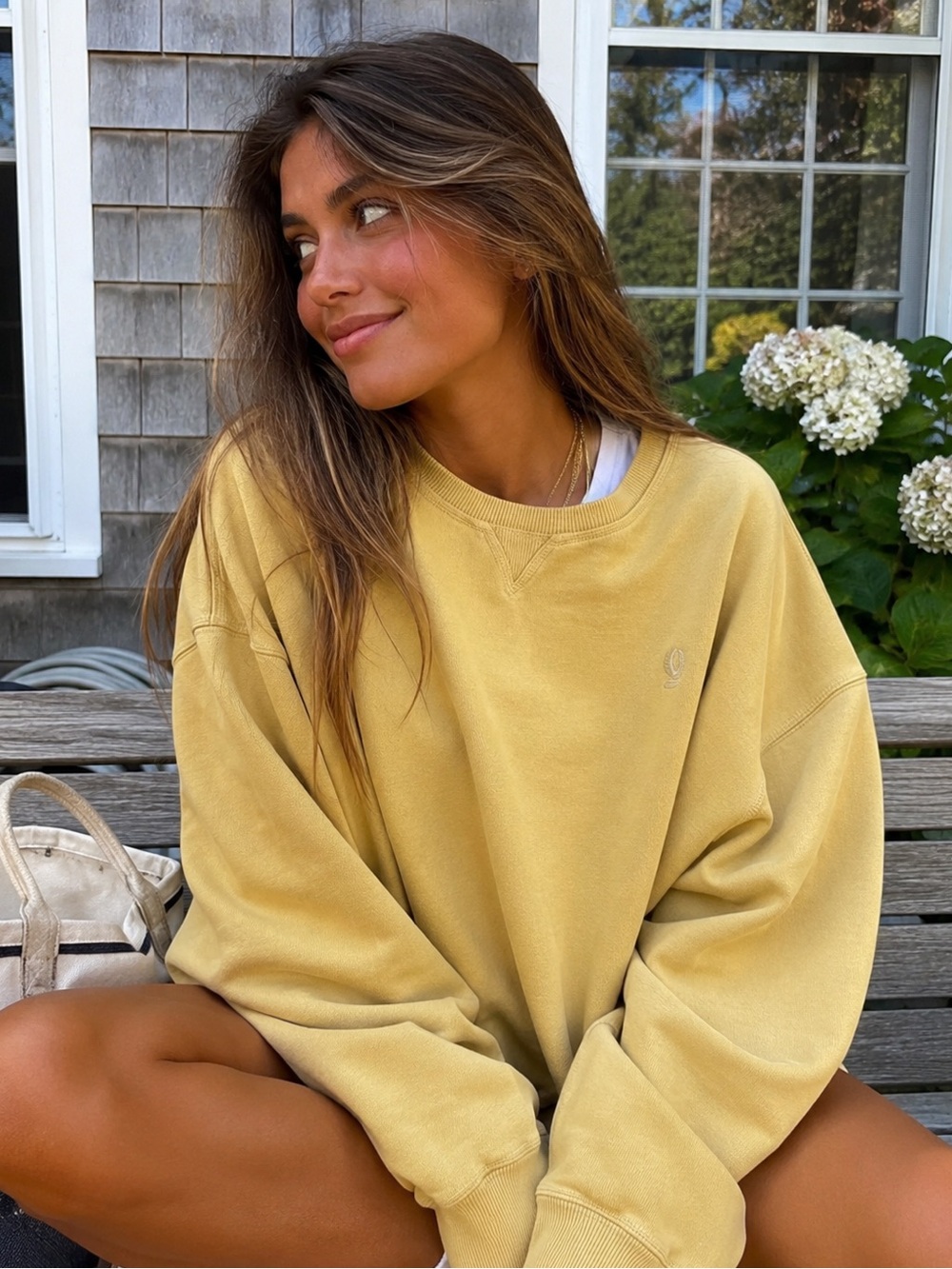 IZOD Vintage Y2K Butter Yellow Classic Preppy Oversized Crewneck Sweatshirt 4XL